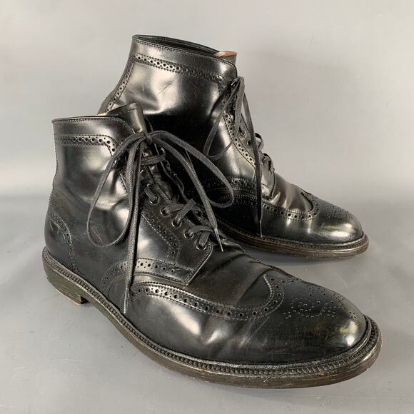 Alden 4465H 12 Black Shell Cordovan Wingtip Boots main image 5